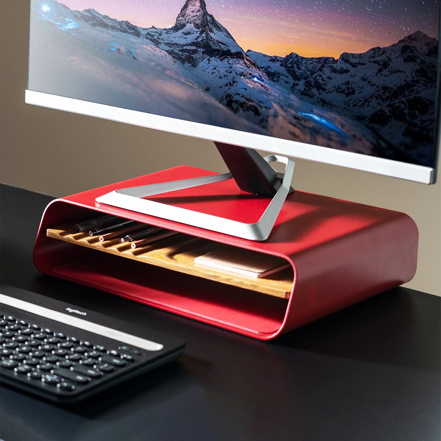 Mesa Monitor Stand - Red