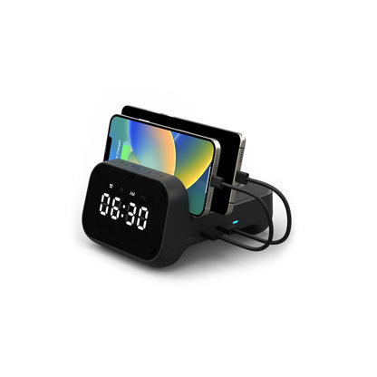 Black Clock & Dock Wireless Charging